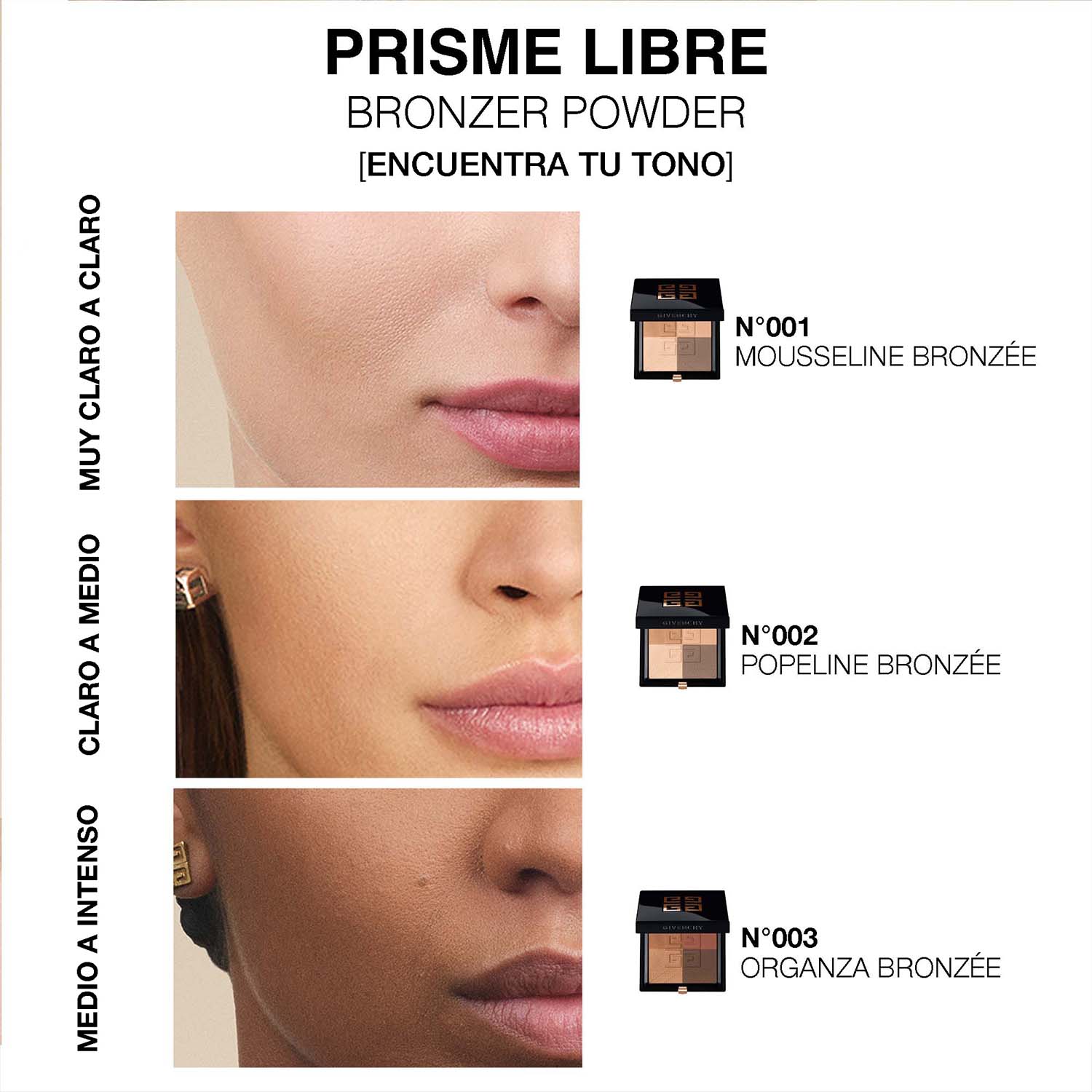 PRISME LIBRE BRONZER  POWDER 4 TONOS POLVO BRONCEADOR FIJADOR MATIFICANTE Y DIFUMINADOR (POLVO BRONCEADOR PARA ROSTRO)
